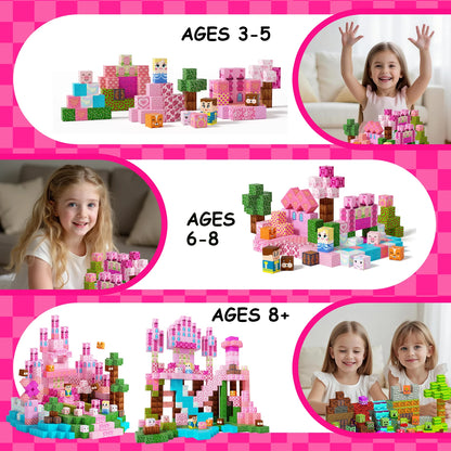 200PCS Light-Up Magnetic Tiles Building Blocks Set | STEM Montessori Glow in Dark Toys  | 3D Creative Construction Learning Toys
