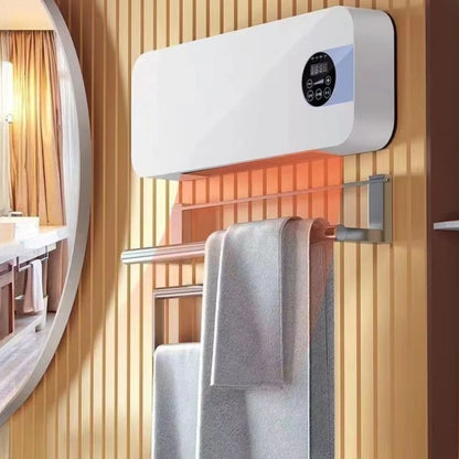 2 in 1 Heating & Cooling Fan Wall-mounted Energy-saving All-in-one Heater Small Quiet Air Cooler for Bedroom