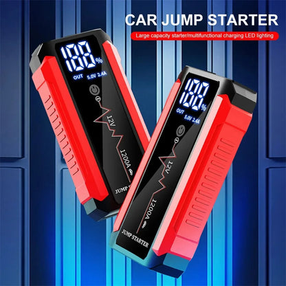 Car Battery Jump Starter 1200A Power Bank Portable USB Fast Charger with LED Lamp 12V Emergency Booster