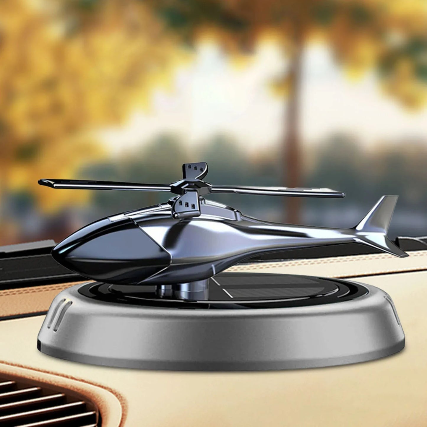 Car Air Freshener Helicopter Model Ornament Dashboard Decoration Perfume Diffuser for Car Bedroom Decor Multifunctional