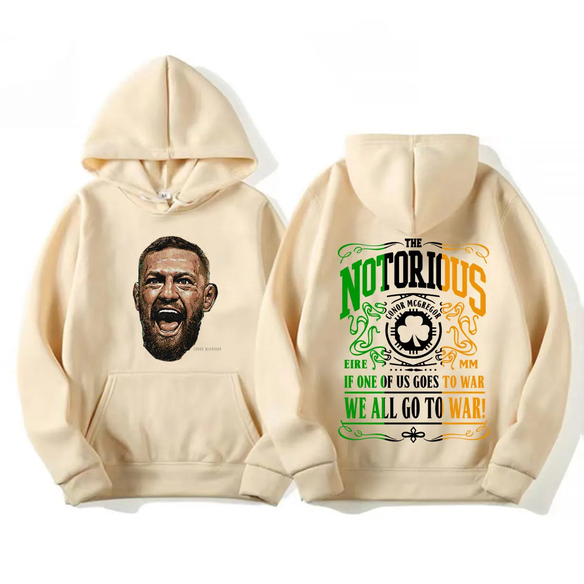 The Notorious Conor Mcgregor Graphic Sweatshirts Men's Clothes Fashion Gothic Classic Hoodies Casual Fleece Oversized Pullovers