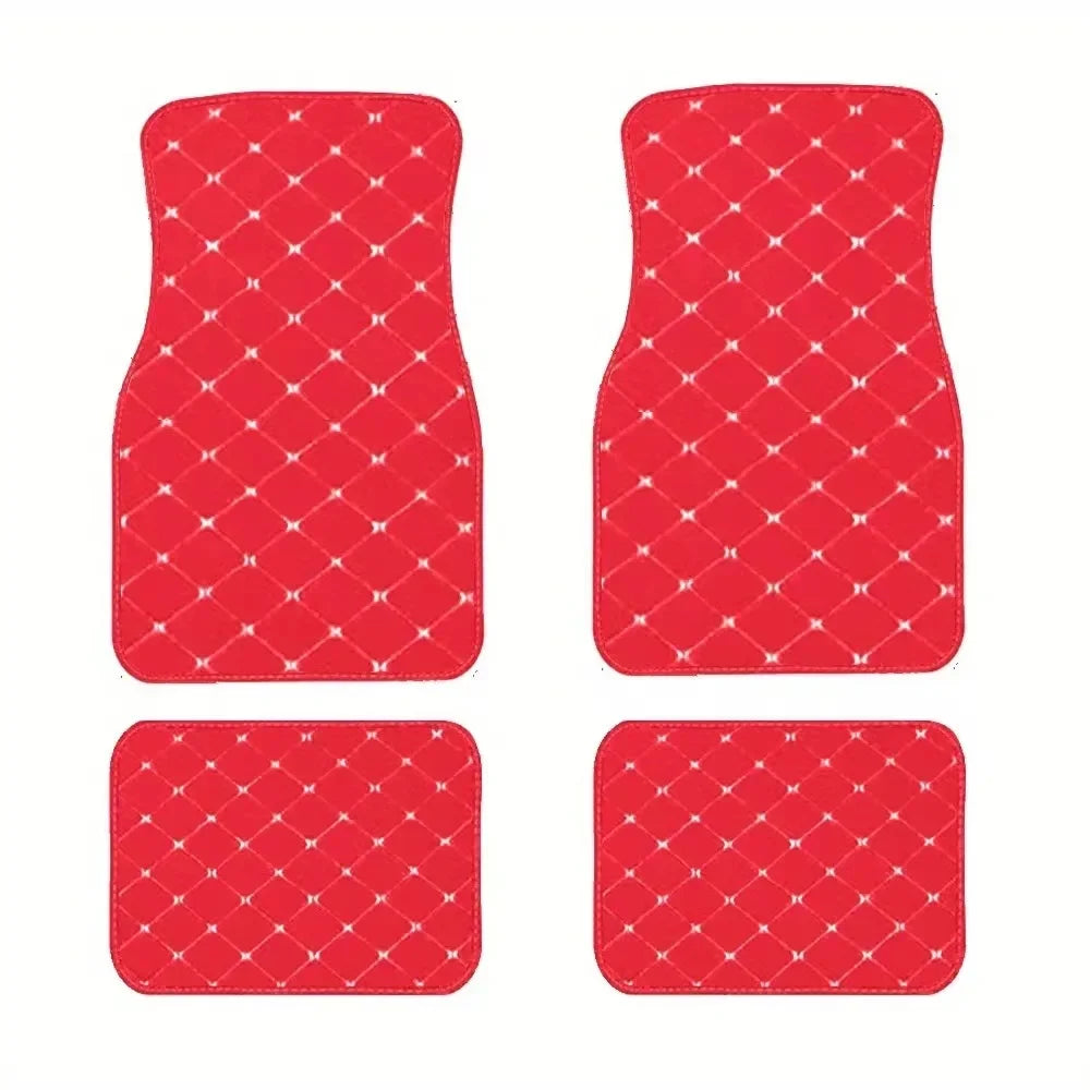 Universal Size Artificial Leather Car Floor Mats for OPEL Astra K Insignia Zafira Antara CORSA Vectra B Mokka Car Accessories