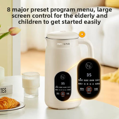 6L Mini Home Soy Milk Maker with Fine Texture, Filter-Free, Cook-Free, Multi-Functional Speedy Soy Milk, Smart Reservation D525
