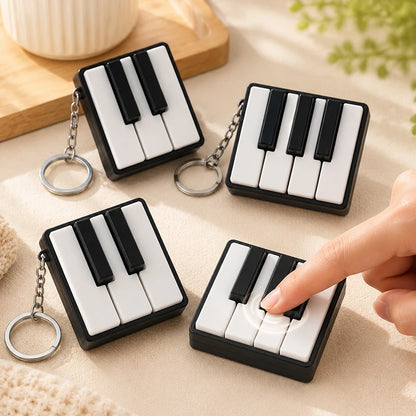 Piano Key Cap Clicker Anti-stress Keyboard Fidget Keychains Keycap Fidget Clicker Stress Releasing Accessories Bag Charms