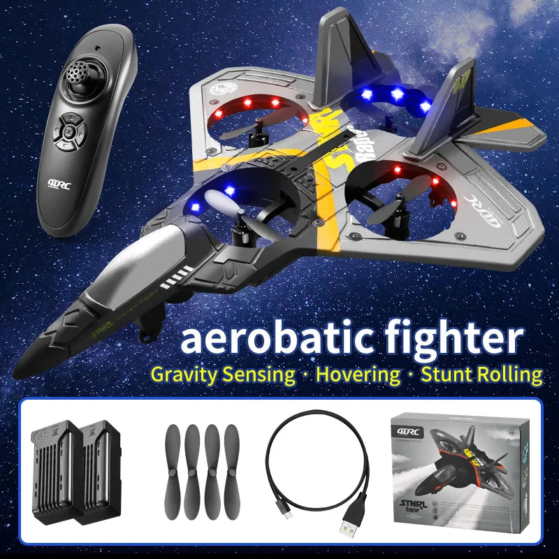 4DRC V17 RC Plane 2.4G Radio Control Fighter Hobby Plane Glider Airplane EPP Foam Remote Control Airplane RC Drone Kids Toys