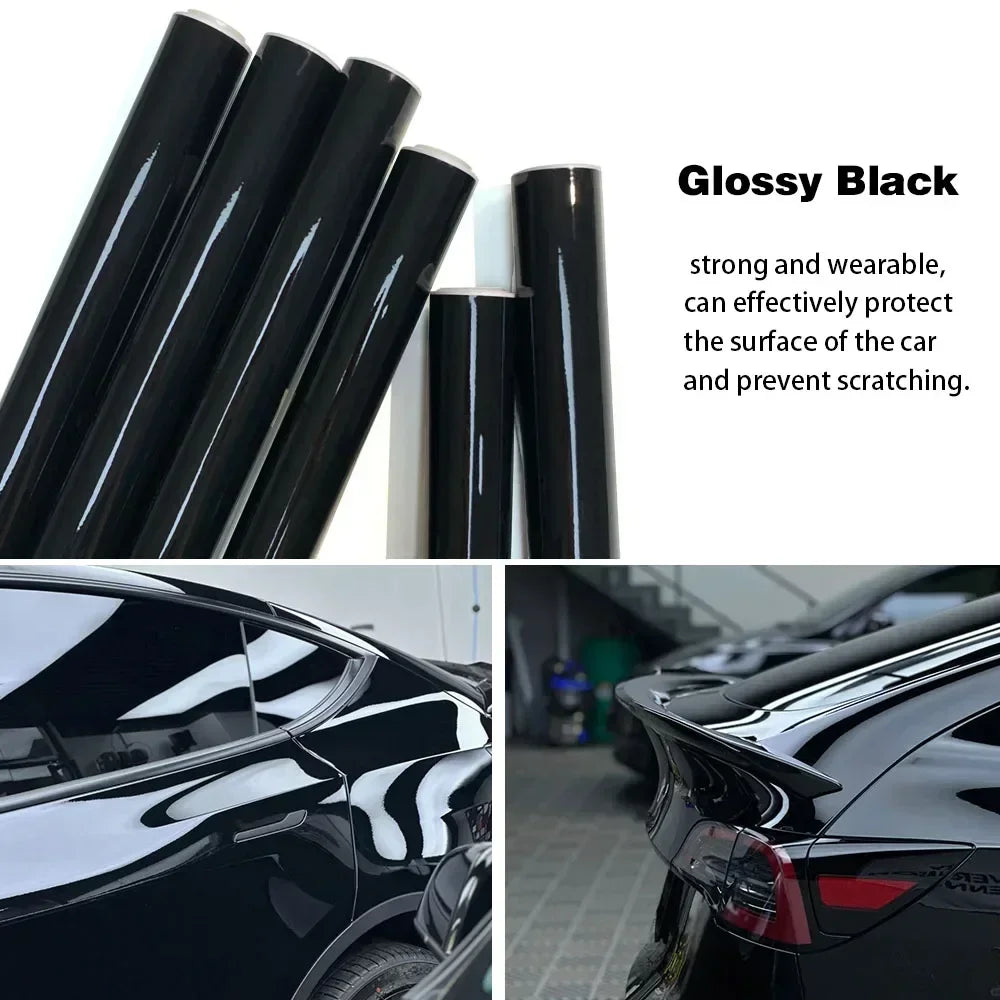Glossy Matte Carbon Fiber Vinyl Car Wrap Films Bubble Free for Car Sticker Laptop Skin Phone Cover Motorcycle Vehicle Decal