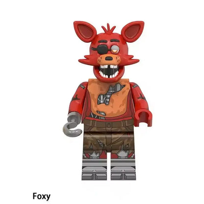 NEW FNAF Nights Game Figure Mini Figures Building BlocksSkeleton Thriller Toys gift kids toys mould king