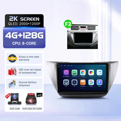 9" For Mitsubishi Lancer 9 CS 2000-2010 Car Radio 2K QLED Screen Android 16 Wireless BT Carplay Touch 4G WIFI
