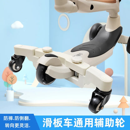 Universal Wheel Children's Scooter Quad Wheel Anti-tilt Safety Design Easy to Ride Ideal for Kids Learning Balance And Coordi...
