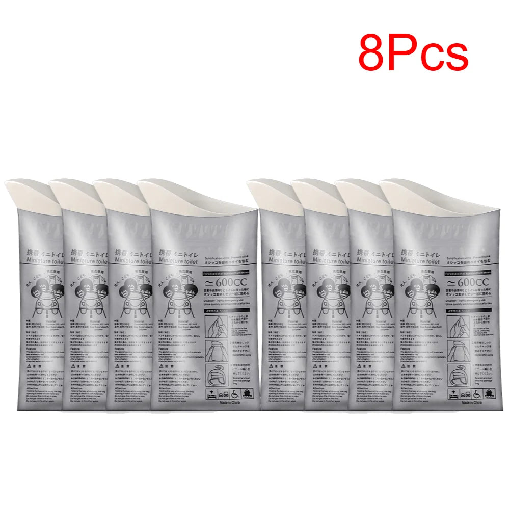 100-4Pcs Emergency Urine Bags Disposable Outdoor Travel Mini Mobile Toilet Portable Urinal Bag for Female Baby Male Vomiting Bag
