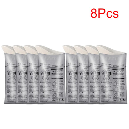 100-4Pcs Emergency Urine Bags Disposable Outdoor Travel Mini Mobile Toilet Portable Urinal Bag for Female Baby Male Vomiting Bag