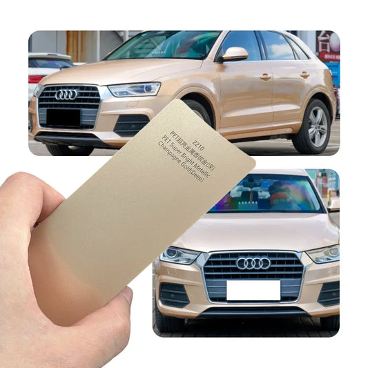 Super Bright Metallic Champagne Gold Full Car Wrap Vinyl PVC PET Auto Body Sticker Color Changing Film Roll Paint Protection 18M