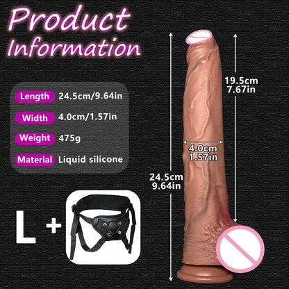 Realistic 5 Sizes Big Dildo Silicone Suction Cup Huge Penis Couples Masturbation Soft Cock Woman Man Anal Adult Sex Toy