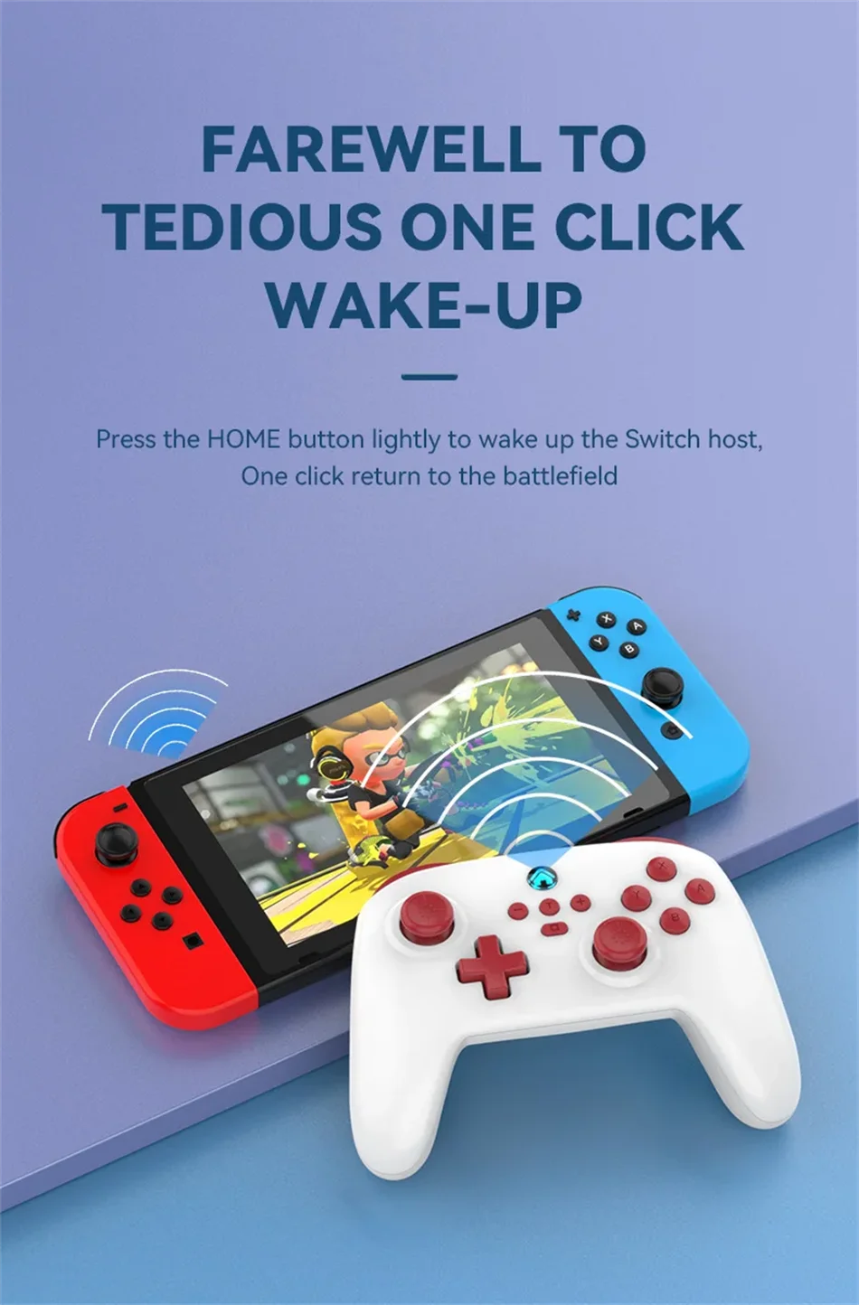 2026 New Switch Pro Wireless Gamepad For Nintendo Switch OLED Lite PC Steam Yuzu Bluetooth Joystick Controller Dual Vibration Tu