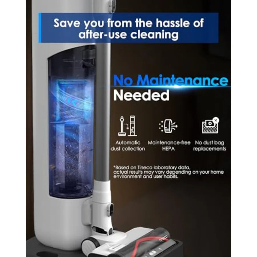 Stick vacuum cleaner for pet hair, carpet hard floor: Pure ONE Station 5 cordless smart vacuum with 2.5L auto dust base, full-p