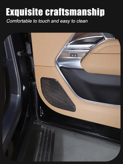 cheya Real Carbon Fiber Car Center Control Panel, Car Inner Door Panel for Land Rover Range Rover Vogue L460 2024+ Accessories