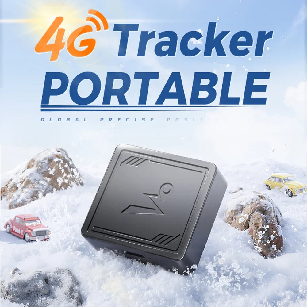 Portable 4G GPS Tracker with App Real Time Car Tracking Device Anti-Lost Recording Tracking Device for Car Elderly children Pets
