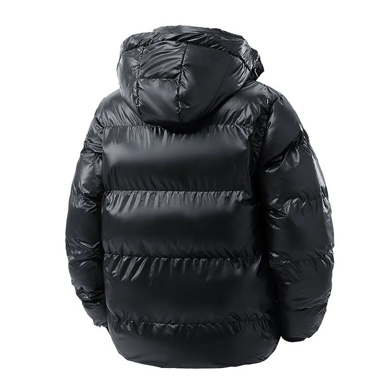 Winter Casual Down Warm Cotton Jacket Men Comfortable Fashionable Outdoor Warm Cotton Jacket Fashion Men  Hooded Cotton Jacket
