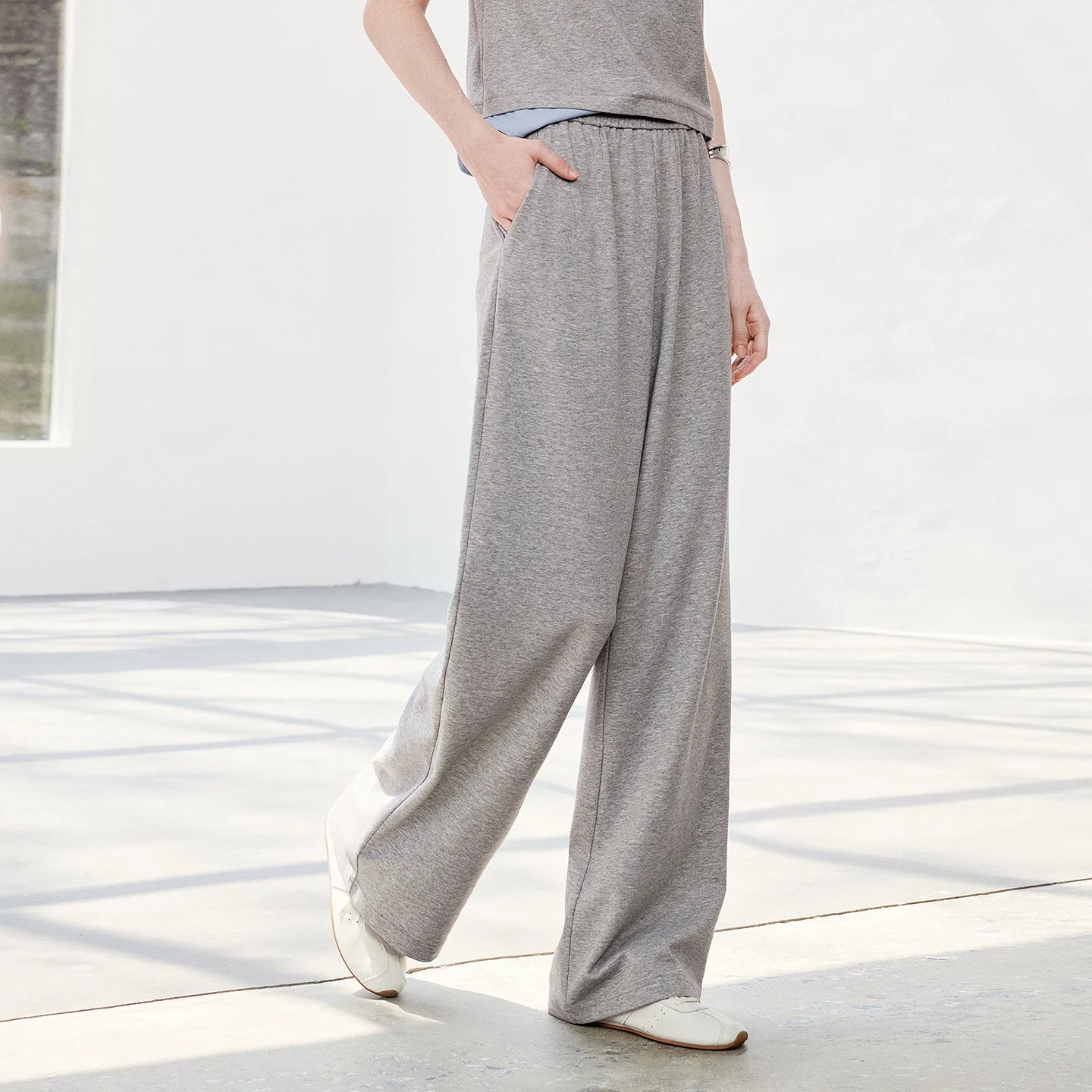TOYOUTH Women Color Block Patchwork Two-Piece T-Shirt and Wide Leg Pants 2026 Summer New Sporty Two-Piece Set