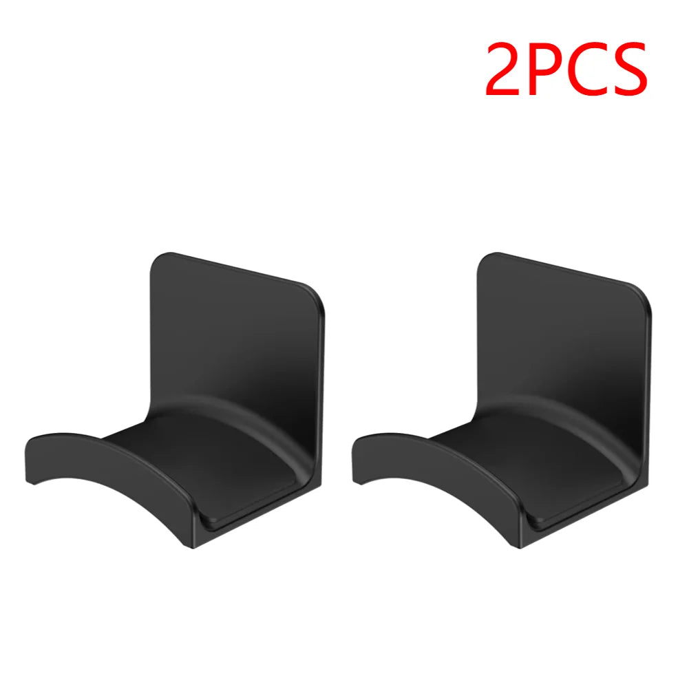 1-5PCS Universal Headphone Stand Adhensive Plastic Wall Mount Hanger Under Desk Headset Rack Holder Support for Gaming Earphone