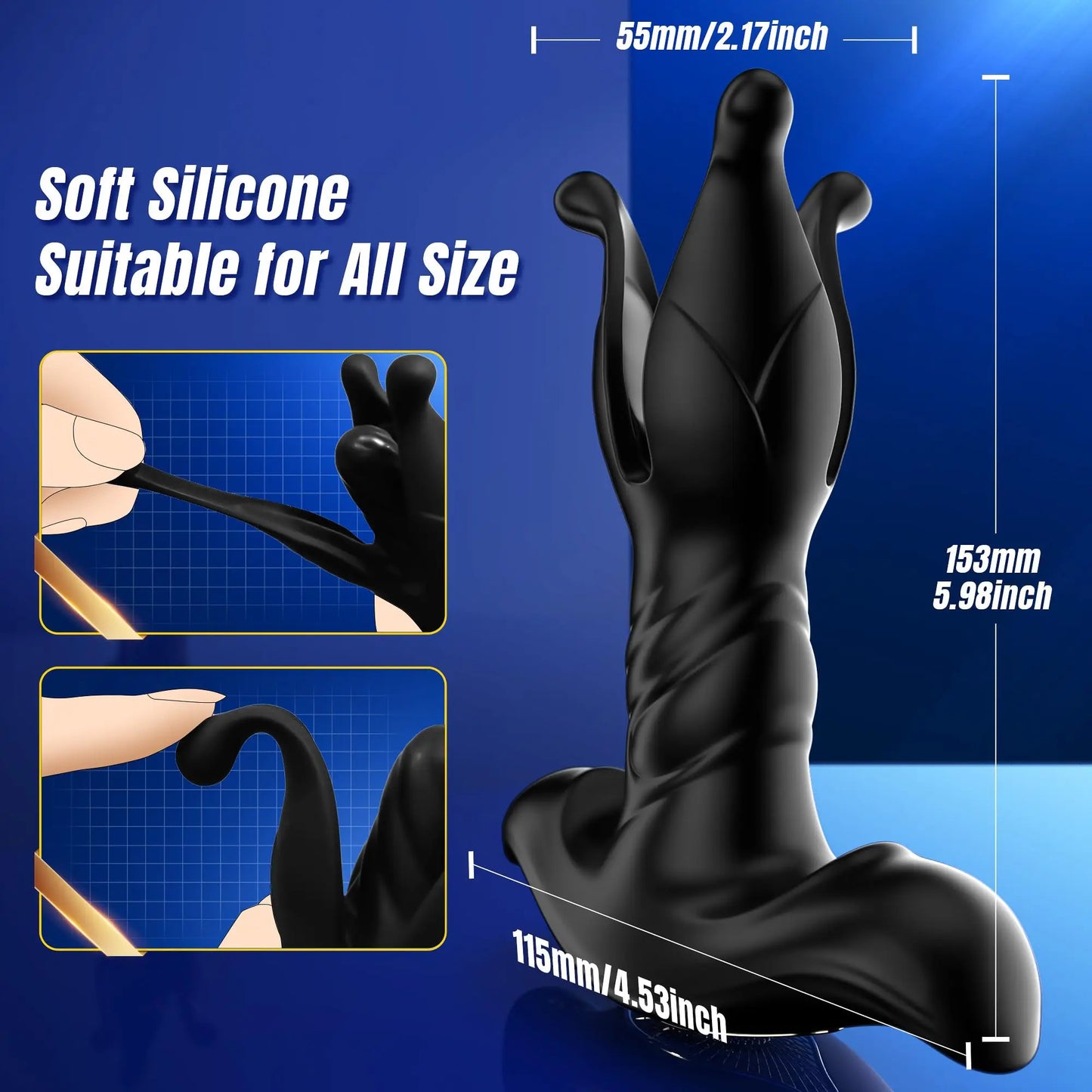 Prostate Massager Anal Vibrator Male Sex Toys for Men Anal Plug 9 Tension Shock Flapping Thrusting Vibrating Butt Plug Anal Toys