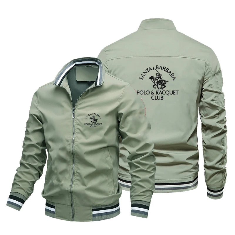 2026Autumn and Winter Men's Stand Collar Casual Zipper Jacket Outdoor Sports Coat Windbreaker Jacke