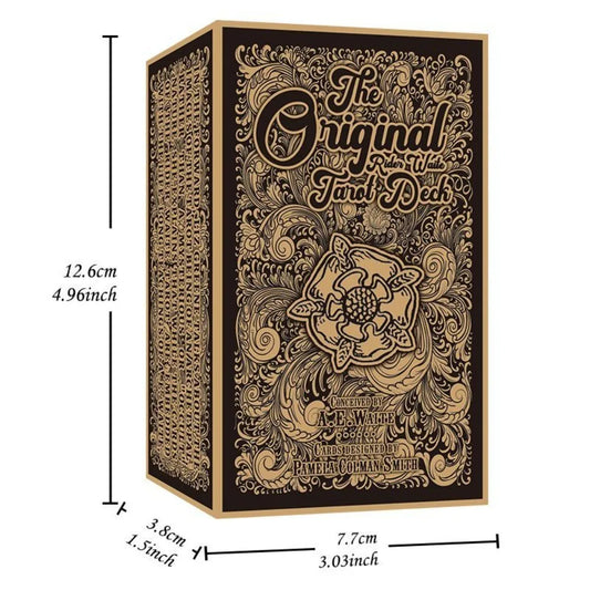 12*7cm Rider Waite Tarot Cards - 78 Card Original Tarot Deck with Instruction Manual - Traditional Divination Tool