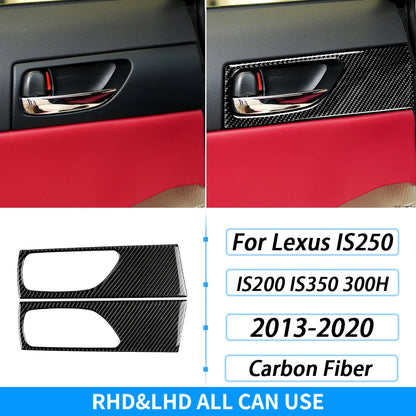 For Lexus IS250 IS350 300H 2013-2019 Carbon Fiber Gear Shift Air Outlet CD AC Window Lift Set Car Interior Accessories Sticker