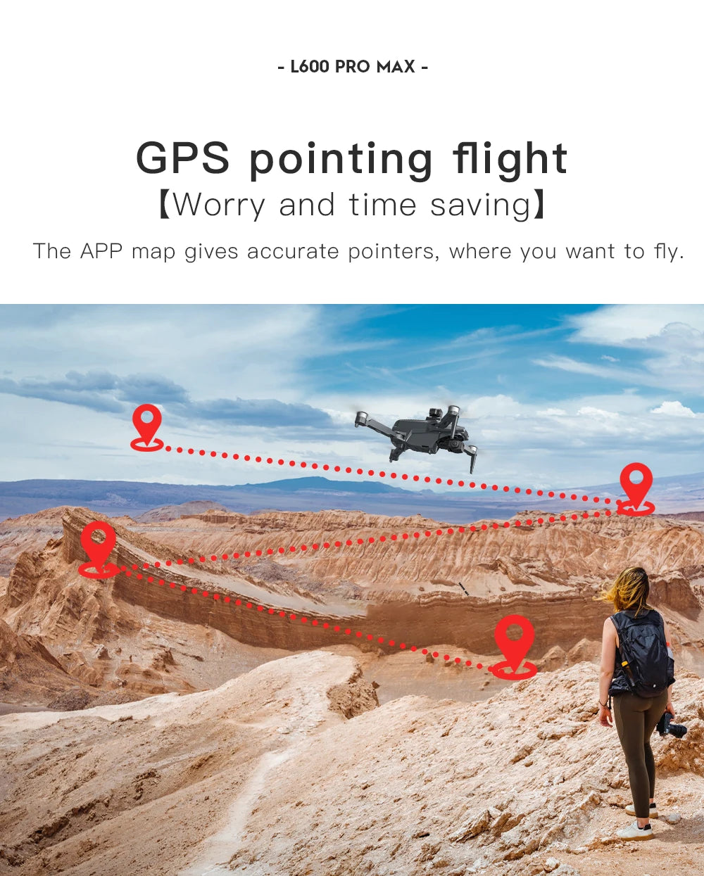 L600 PRO / PRO MAX GPS Drone Professional 4K 3-Axis PTZ HD Dual Camera Obstacle Avoidance Brushless Motor 5G WIFI Security Dron