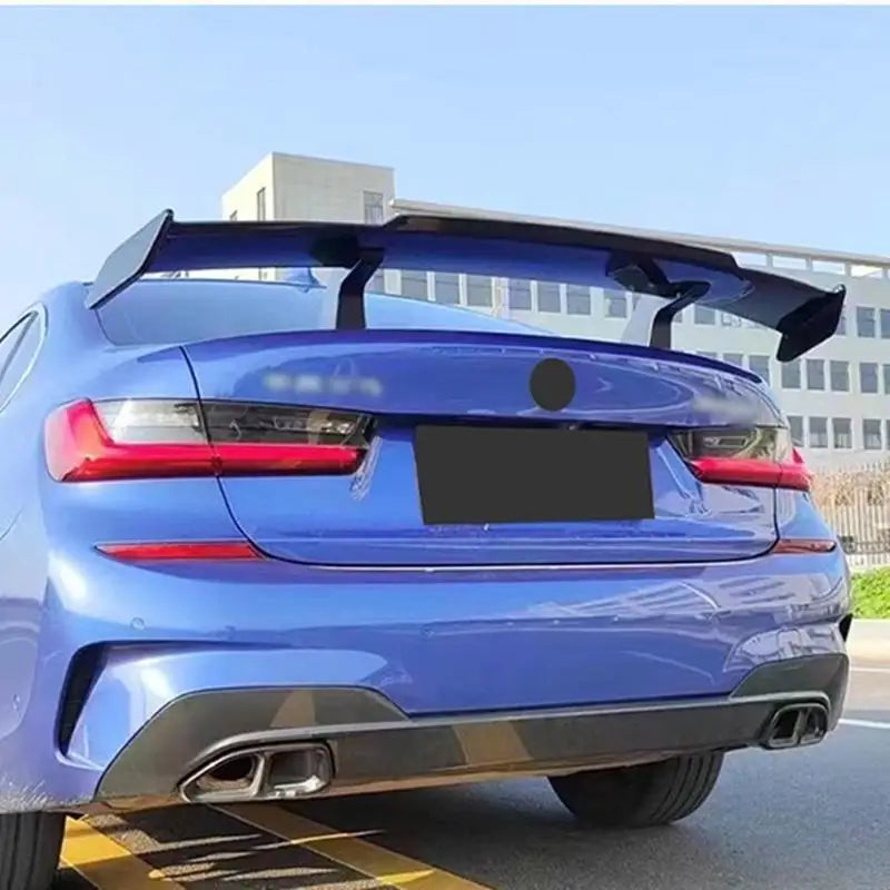 Car Modification Universal Tail Wing Without Punching MP Large Tail Fixed Wing Carbon Grain GT Tail Spoiler Car accessories
