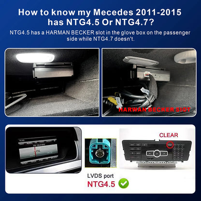 Wireless Carplay Decoder For Mercedes Benz A B C E CLA GLA GLK ML Sprinter NTG4.5 Becker Module Android Car Navigation