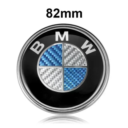 1Pcs 45/74/82mm For BMW E30 E38 E46 E93 E92 E60 E61 E90 X1 X3 X4 X5 Hood Front Bonnet Rear Trunk Auto Badge Emblem Carbon Fiber