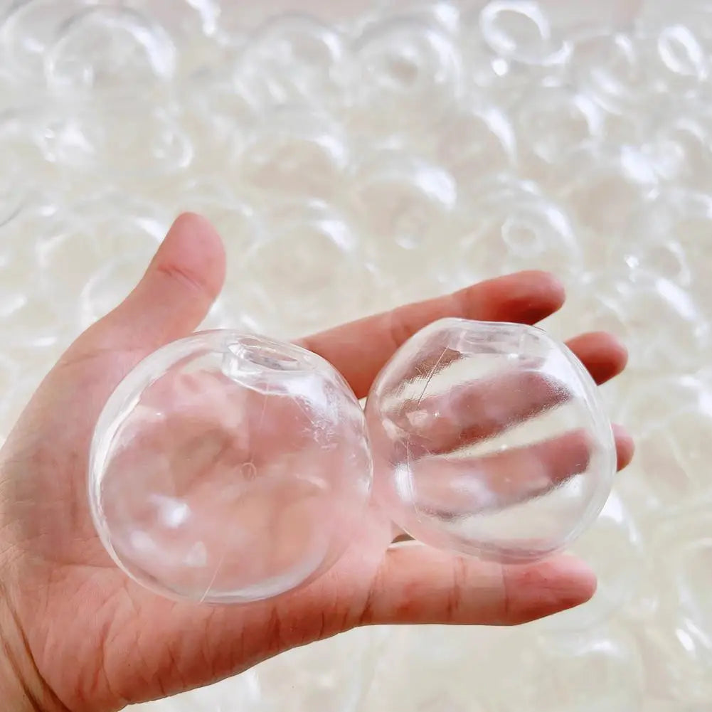 DIY Vacuum Squeeze Ball Stress Relief Kit Blank Ball Skins with Lids Filling Accessories Foam Beads Glitter Slow Rebound Toys
