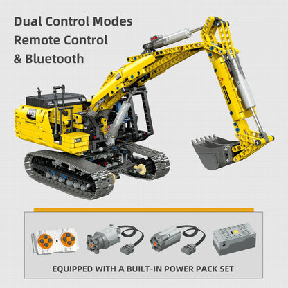 1:20 RC Excavator Building Blocks Remote Control Construction Vehicle Engineering Machinery STEM Toy Gift for Boys Adults