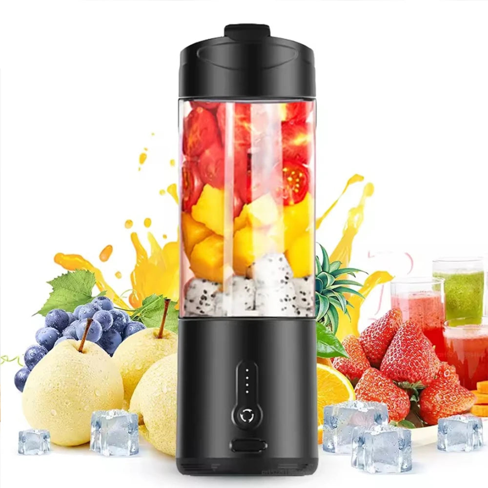 Mini Portable Blender Electric Fruit Juicer Smoothie Orange Fresh Juice Blender Multifunction Rechargeable Portable Juicer Mixer