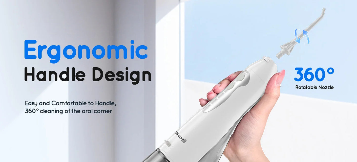 Mornwell Water Flosser Teeth Picks 4 Jets 3 Modes Portable Cordless D52 Water Floss For Teeth Cleaner IPX7 Waterproof Oral Picks
