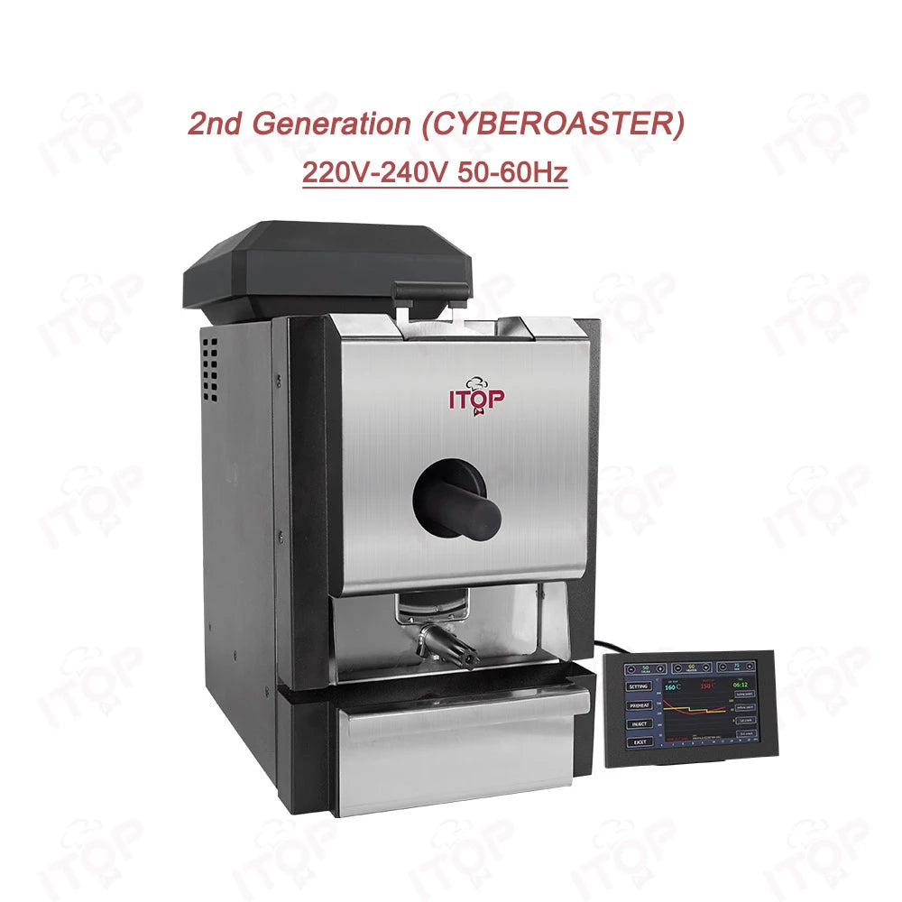 ITOP Coffee Roaster Artisan Connection IT-CBR-2 Electric Coffee Bean Roaster 4 Modes With Cooler Smoke Filter Roaster 500g 1000W