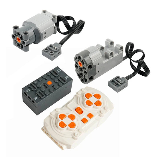 M/L/Servo Motor Kit with 8-Channel Remote Control & APP Programming for Technical-Compatible Building Blocks DIY Projects