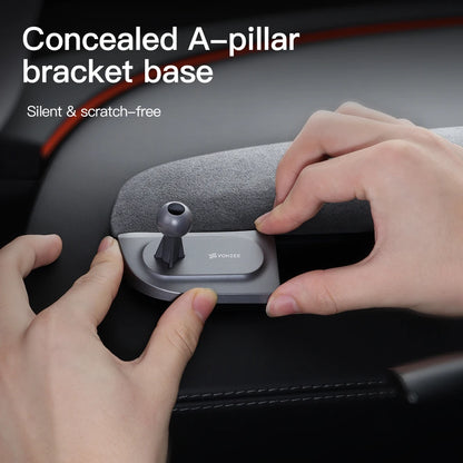 YZ Car Phone Mount 360° Magnetic for Tesla Model Y YL Model 3 Highland Juniper 2026 Foldable Dashboard Phone Stand Accessories