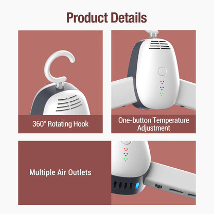 1/2 Portable Electric Clothes Dryer Hanger Warmer 220V Outdoor Travel Garment Clothing Shoes Heater Quickly Drying & Sterilizing