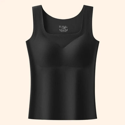 M-2XL For 40-75kg German Velvet Thermal Tank Top Women With Chest Pad Autumn and Winter Thickened Seamless Underwear