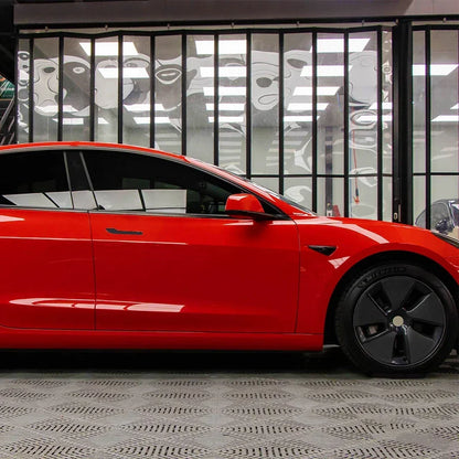 High Gloss Glossy Red Wrap Vinyl Film Car Whole Body DIY PVC Color Change Sticker Protective Cover Decal Auto Tuning Accessories