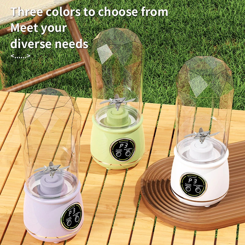 Portable juicer cup, 500ML Portable juicer, Multifunctional small Blender, easy to Clean, compact, convenient easy to operate