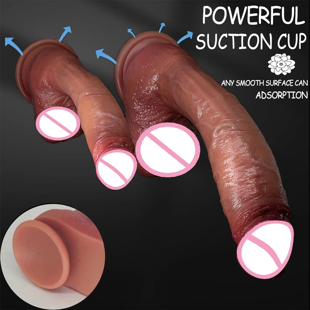 Oversized Realistic Dildo Huge Penis Penetration Anal Sex Toys For Women Masturbation Soft Dick Dildos Sexy Adult Sex Toy Gay