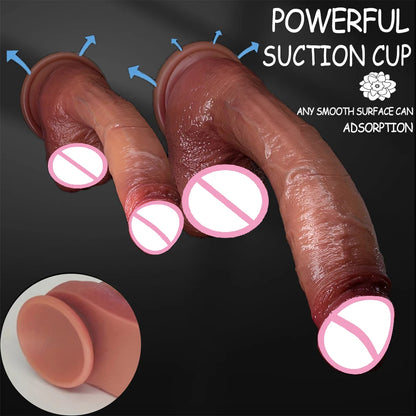 Oversized Realistic Dildo Huge Penis Penetration Anal Sex Toys For Women Masturbation Soft Dick Dildos Sexy Adult Sex Toy Gay