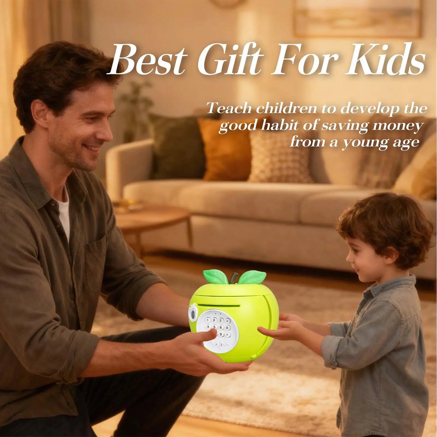Creative Bank Automatic Mini Safe Coins Cash Saving Money Box Password Counter Code Key Lock Coin Bank ATM Child Gift
