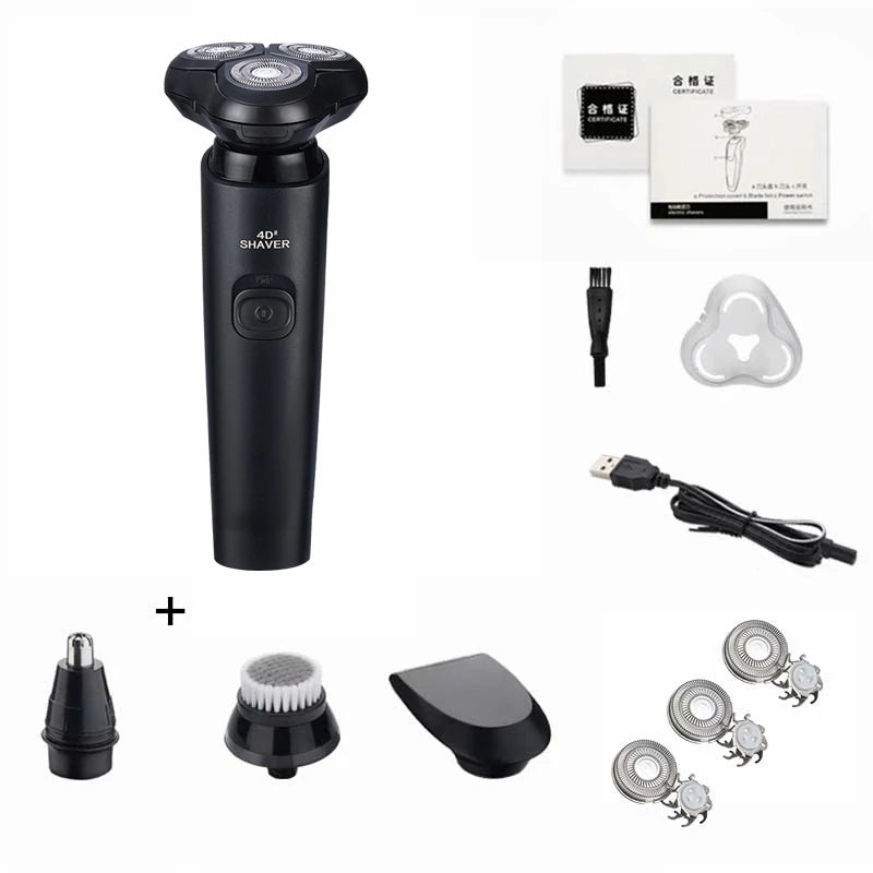 ZOZEN Men Electric Shaver Rechargeable Electric Razor Men Women Body Hair Cutting Shaving Machine Beard Trimmer Wet-Dry Use