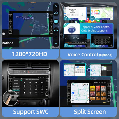 Jundof 2 Din Android 12 For Seat Leon 2 MK2 2005-2012 Car Radio Multimedia Video Player Carplay Stereo Autoradio DVD IPS Screen