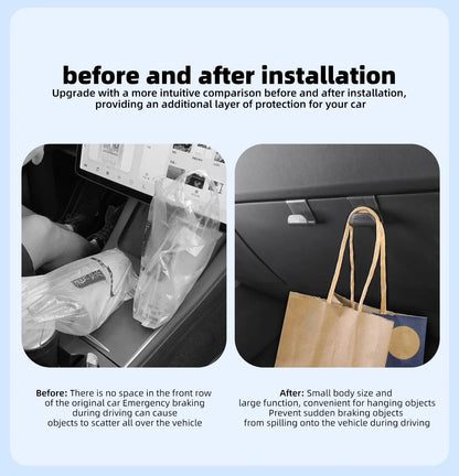 for Tesla Model X Car Under Seat Storage Box Center Console Wireless Charging Pad Armrest Storage Pad Organizer Tray Accessories