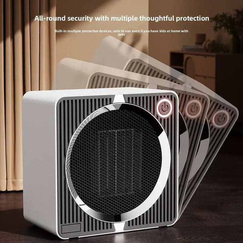 500W Compact Energy Saving Low Power Ceramic PTC Electric Heater Smart Fan Heater with Overheat Protection Fast Heating